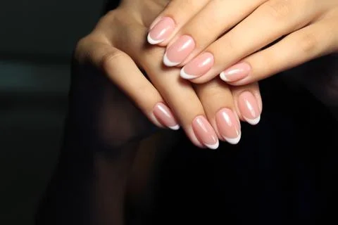 Stylish manicure nails Stock Photos
