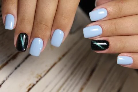 Stylish manicure nails Stock Photos