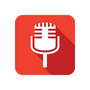 Stylish microphone icon Stock Illustration