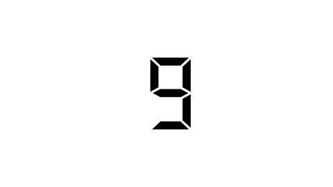 Stylish Minimalist Digital Number Five Design Inspiration Guide 库存影片 331567207