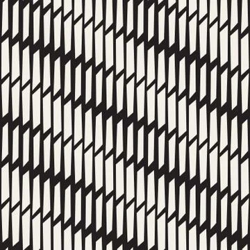 Stylish Minimalistic Halftone Grid. . Vector Seamless Black and White Pattern Stock Illustration