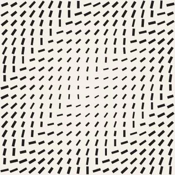 Stylish Minimalistic Halftone Grid. Vector Seamless Black and White Pattern Stock Illustration