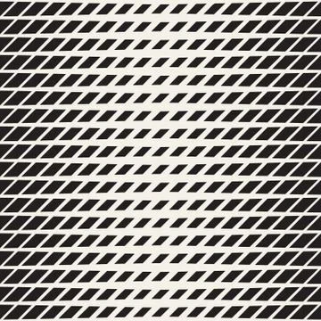 Stylish Minimalistic Halftone Grid. . Vector Seamless Black and White Pattern Illustrazione stock