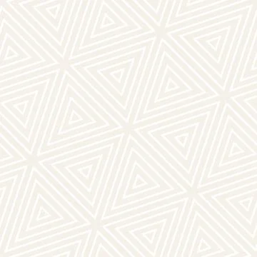 Stylish Minimalistic Triangle Shape Lines Grid. Vector Seamless Black and W.. Stock Illustration