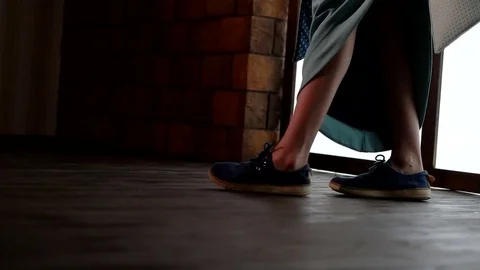 Stylish model posing in studio Video stock 79628633