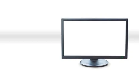 Stylish modern computer screen  with white space  on background Foto stock