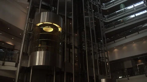 Stylish modern elevators in high-tech style Vidéo 262357575