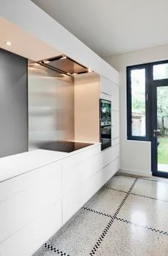 Stylish modern kitchen interior Stock Photos
