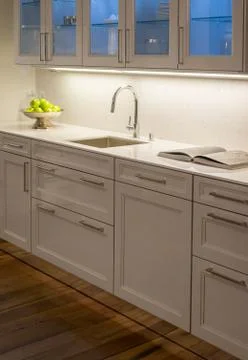 Stylish modern kitchen Stock Photos