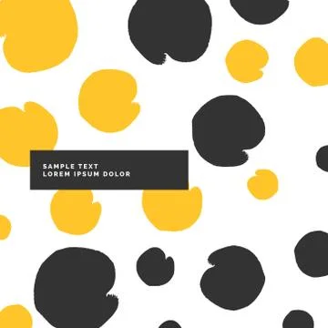 Stylish modern pattern in yellow and black color Stock Illustration
