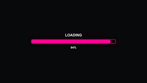 Stylish modern progress bar animation with vibrant colors on a black backgr.. Stock Footage 326516459