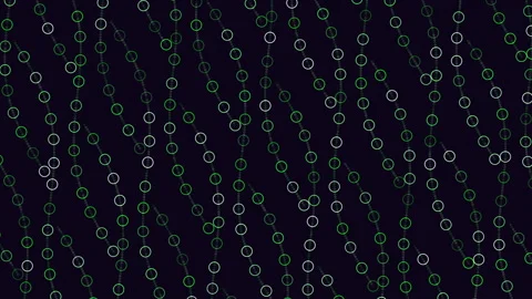 Stylish monochrome pattern with vibrant green lines versatile design element Stock Footage 285685897