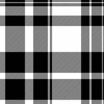 Stylish monochrome plaid pattern.  Perfect for textile designs, website bac.. Illustrazione stock