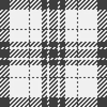 Stylish monochrome plaid pattern.  Perfect for textile design, website backgr Illustrazione stock