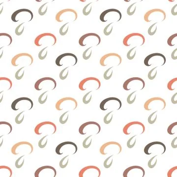 Stylish mushroom seamless pattern Stock Illustration