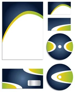 Stylish new corporate vector set Stock-Illustration