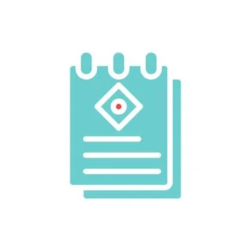 Stylish Notes Icon for Modern Digital Design 스톡 일러스트
