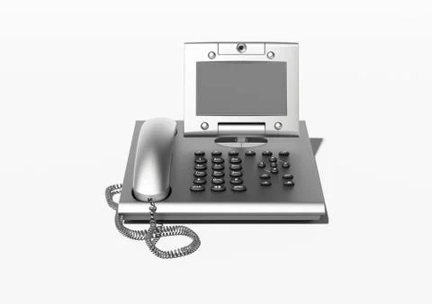 Stylish office phone with copyspace Stock-Illustration