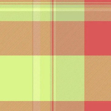 Stylish pastel plaid pattern in soft coral and lime green.  Perfect for tex.. Stock Illustration