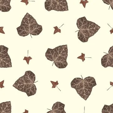 Stylish pattern with autumn leaves. Leaf fall. Autumn pattern. A modern patte Stock Illustration