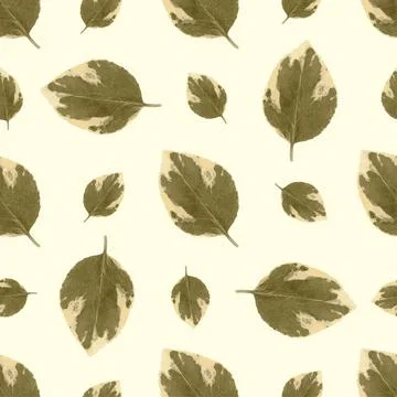 Stylish pattern with autumn leaves. Leaf fall. Autumn pattern. A modern patte Stock Illustration