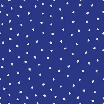 A stylish pattern of white dots blots on a dark blue background. For wedding Stock Illustration