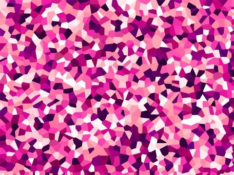 Stylish pink hexagonal abstract background. Colorful distortion abstract design. Stock Illustration