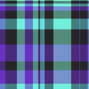 Stylish plaid pattern background in cool tones. Ideal for fashion, textiles,  Stock Illustration