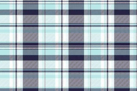 Stylish plaid pattern in cool hues of blue. A seamless design perfect for bac イラスト素材