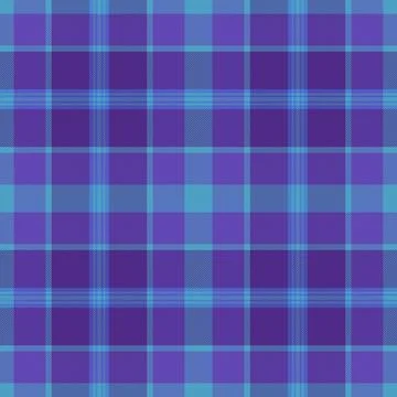 Stylish plaid pattern in shades of blue and purple. Ideal for backgrounds, te Stock Illustration