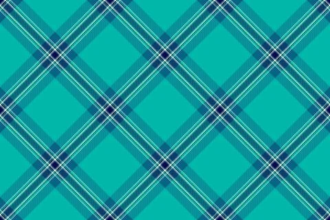 Stylish plaid pattern in turquoise, navy, and white. Ideal for backgrounds, t Stock Illustration