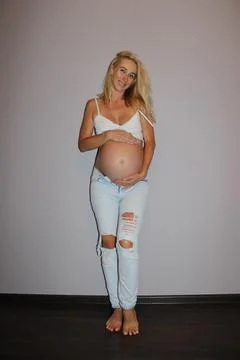 Stylish pregnancy Stock Photos