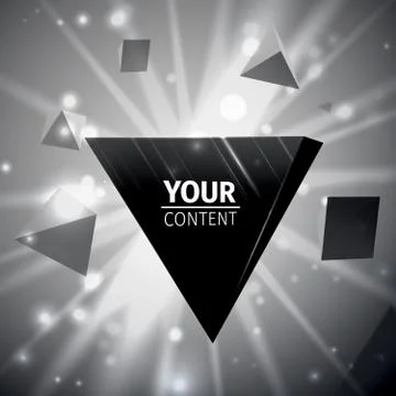 Stylish pyramid cover design Stock Illustration