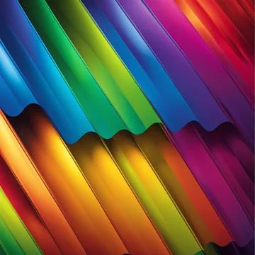 Stylish rainbow background and texture. Abstract Rainbow Curved Lines Waves.. Stock Photos