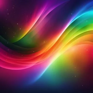 Stylish rainbow background and texture. Abstract Rainbow Curved Lines Waves.. Stock Photos