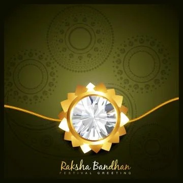 Stylish rakhi background Stock Illustration