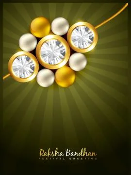 Stylish rakhi background Stock Illustration