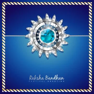 Stylish rakhi background Stock-Illustration