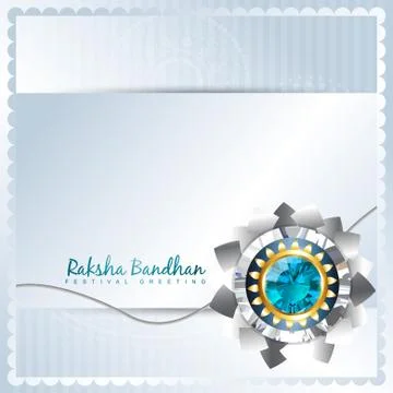 Stylish rakhi background Stock Illustration