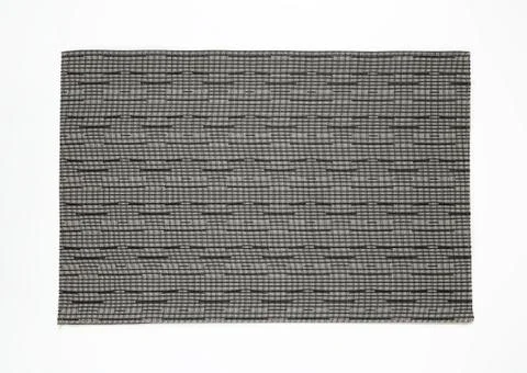 Stylish rectangular gray table mat 写真素材