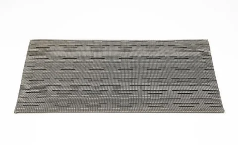 Stylish rectangular gray table mat 스톡 사진