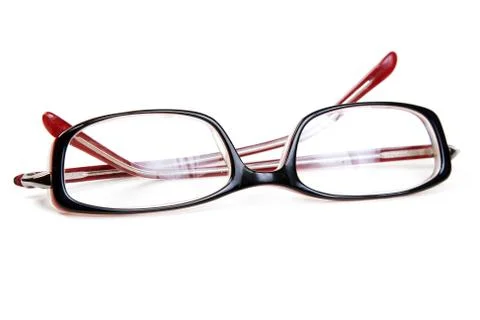 Stylish red glasses Stock Photos