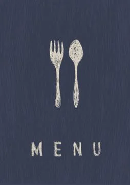 Stylish restaurant  menu. a4 format, vector. Stock Illustration