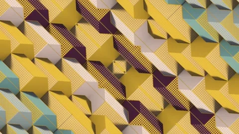 Stylish retro 3D animation with a hypnotic kaleidoscope pattern Stock Footage 329220366