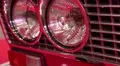 Stylish round headlights of retro car HD Footage