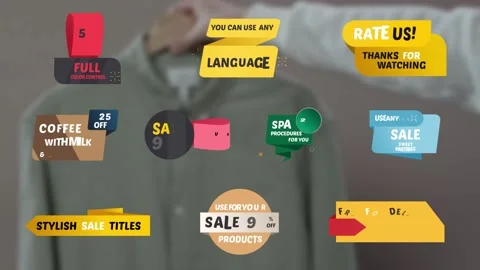 Stylish Sales Titles for After Effects Stock After Effects
