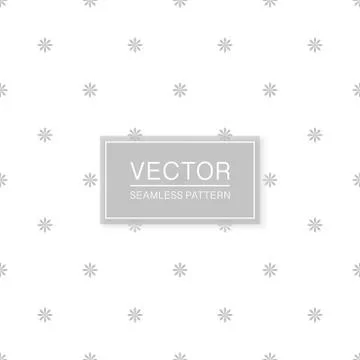 Stylish seamless floral pattern - simple minimalistic design. White and grey Illustrazione stock