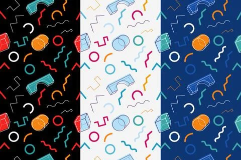Stylish, Seamless pattern Stock Illustration