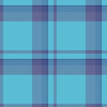 Stylish seamless plaid pattern with teal and blue intersecting stripes. Class Stock Illustration