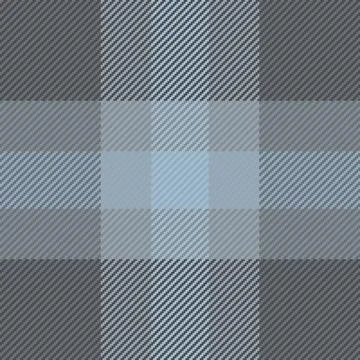 Stylish seamless tartan pattern in cool blues and greys. Versatile for textil Stock Illustration